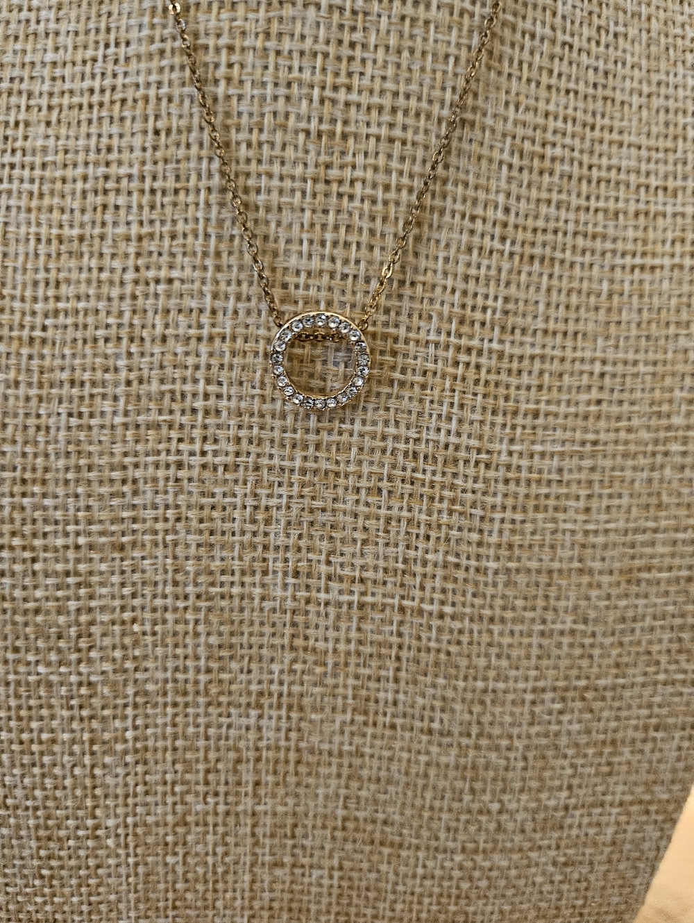 PARK LANE Gold and Silver Circle Pendant Necklace.